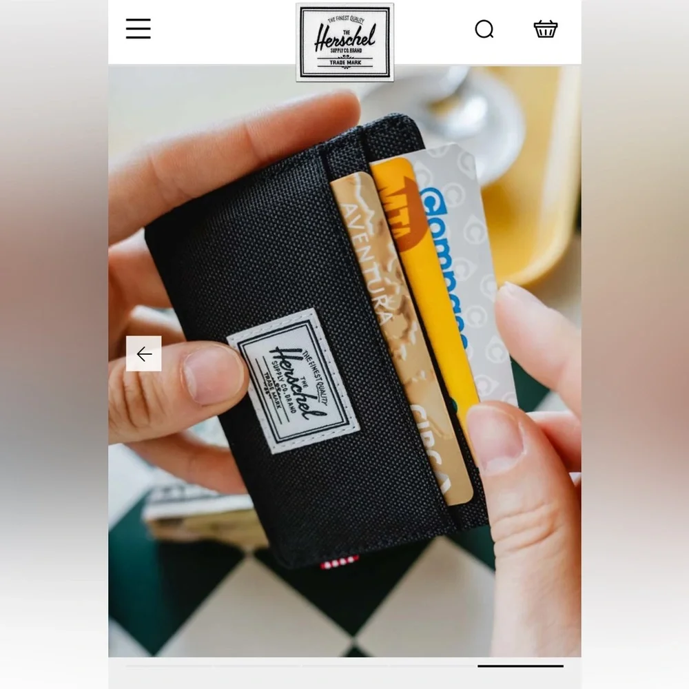 Herschel Charlie Cardholder Wallets, Black,   (3-Pack), NWT